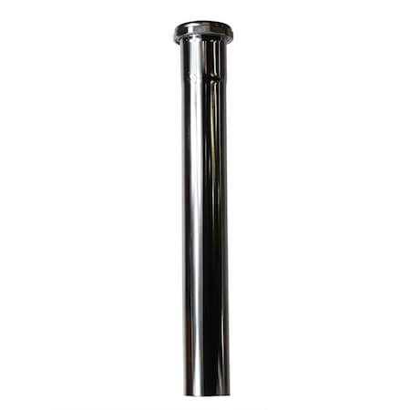 Thrifco Plumbing 22 Gauge 1-1/2 Inch x 12 Inch Chrome Plated Brass Tubular Exten 4400639